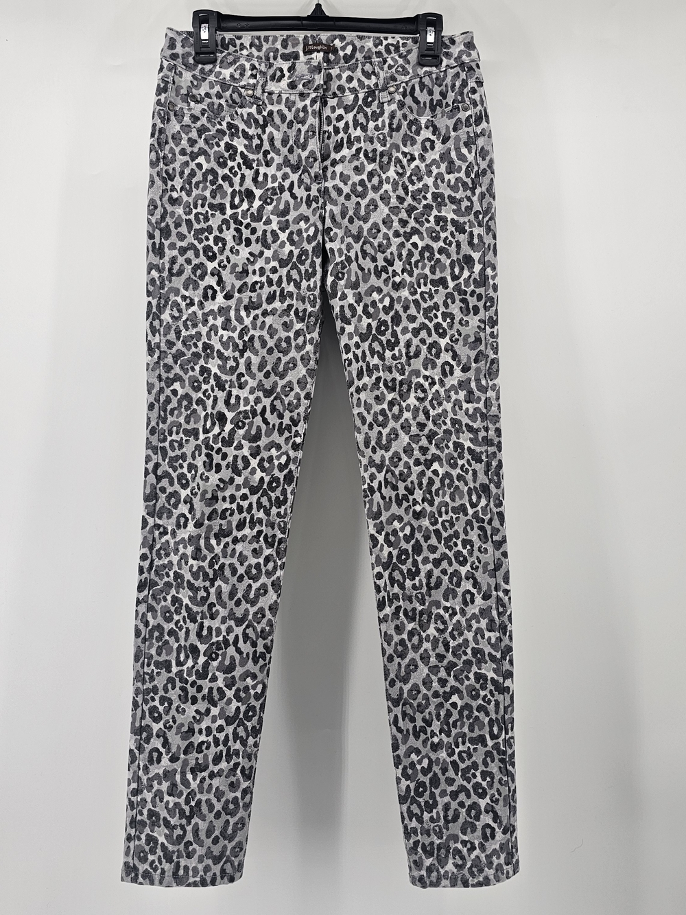 J. McLaughlin Gray‎ and Black Leopard Print Pants